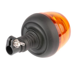 Įspėjamasis švyturėlis LED, 24 W, 12–24 V, geltonas, lankstus tvirtinimas prie stulpo, Ø 128 mm x 215 mm, Kramp LA20020