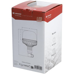 LED švyturėlis, 20 W, 12–24 V, geltonas, lanksčiai tvirtinamas prie stulpo, Ø 126 mm x 201 mm LA20090