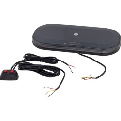 LED šviesos juosta, 126 W, 12–24 V, gintaro spalvos, tvirtinama varžtais, 365 x 173 x 36 mm, 42 LED, Kramp LA20019