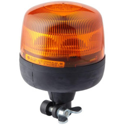 Besisukantis švyturėlis LED, apvalus, 12/24V, geltonas/gintaras, tvirtinamas varžtais, 165x183 mm, 8 LED, Hella 2RL010979011