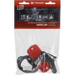 Gabaritinis žibintas LED, stačiakampis, 12-24V, 105,4x45x11,8mm, Jaeger, Kramp LA30109