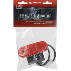 Gabaritinis žibintas LED, stačiakampis, 12-24V, 114x40x25mm, Jaeger, Kramp LA30117