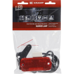 Gabaritinis žibintas LED, stačiakampis, 12-24V, 105,4x45x11,8mm, Jaeger, Kramp LA30103