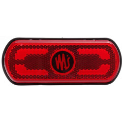 Gabaritinis žibintas LED, raudonas, stačiakampis, 12-24V, 133,8x53x25mm, "SAFETY LINE", Kramp LA30081