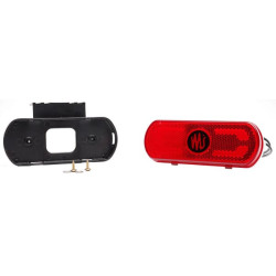 Gabaritinis žibintas LED, raudonas, stačiakampis, 12-24V, 133,8x53x25mm, "SAFETY LINE", Kramp LA30081