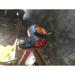 LED gabaritinis žibintas, 0,7/1,4 W, 12/24 V, baltas/oranžinis/raudonas, 100 x 55 x 64 mm, 3 LED, Kramp LA30014