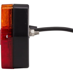 Galinis žibintas LED, kvadratinis, 9/30 V, raudonas/gintaras, tvirtinamas varžtais, 101,3 x 41,2 x 94,7 mm, 22 LED, Hella ValueF