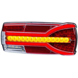 Galinis žibintas RH LED, stačiakampis, 12/24V, baltas/oranžinis/raudonas, 304x132x48mm, Kramp LA40063