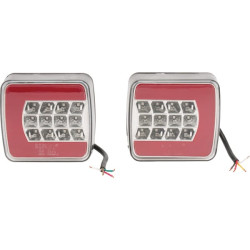 Galinis žibintas LED, stačiakampis, 12/24V, 98,8x106,5x35mm, gopart LA99195