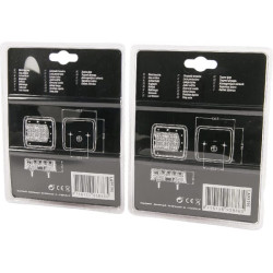 Galinis žibintas LED, stačiakampis, 12/24V, 98,8x106,5x35mm, gopart LA99195