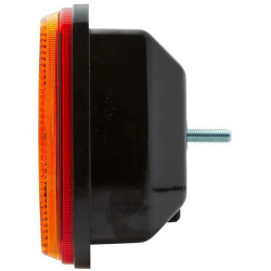 Galinis žibintas kairysis, stačiakampis, 12/24V, raudonas/gintaras/baltas, tvirtinamas varžtais, 343x75x133 mm, Hella 2SK0035676