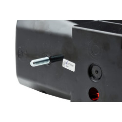 Galinis žibintas kairysis, stačiakampis, 12/24V, raudonas/gintaras/baltas, tvirtinamas varžtais, 343x75x133 mm, Hella 2SK0035676