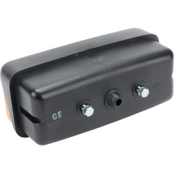 Galinis žibintas dešinysis, stačiakampis, raudonas/gintarinis, prisukamas, 160x AMP kištukas, Cobo 02225000