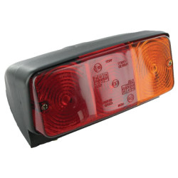 Galinis žibintas dešinysis, stačiakampis, raudonas/gintarinis, prisukamas, 4 kontaktų, Cobo 02209000
