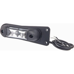 LED gabaritinis žibintas, 1/2,2 W, stačiakampis, 12–24 V, baltas/oranžinis/raudonas, 139 x 35 x 35 mm, 6 LED, Kramp LA103168