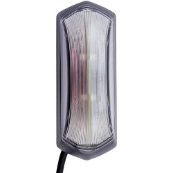 LED gabaritinis žibintas, 4 W, stačiakampis, 12 V, raudonas/baltas, tvirtinamas varžtais, 92 x 37 x 42 mm, 4 LED, Hella 2XS20502