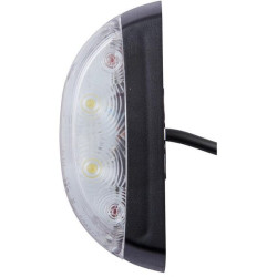 LED gabaritinis žibintas, 4 W, stačiakampis, 12 V, raudonas/baltas, tvirtinamas varžtais, 92 x 37 x 42 mm, 4 LED, Hella 2XS20502