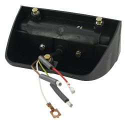 Galinis žibintas kairysis, stačiakampis, raudonas/gintarinis, prisukamas, 4 kontaktų, Cobo 02208000