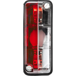 Gabaritinis žibintas 5W, stačiakampis, 12V, raudonas/baltas, tvirtinamas varžtais, Hella 2TJ003168151