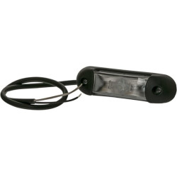 LED gabaritinis žibintas, 0,8/1,7 W, stačiakampis, 12–24 V, raudonas/baltas, 110 x 30 x 28 mm, 4 LED, Kramp LA103165