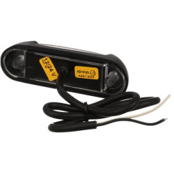 LED gabaritinis žibintas, 0,8/1,7 W, stačiakampis, 12–24 V, raudonas/baltas, 110 x 30 x 28 mm, 4 LED, Kramp LA103165