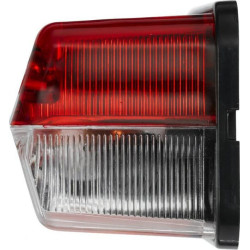 Gabaritinis žibintas, stačiakampis, 24 V, raudonas/baltas, tvirtinamas varžtais, Hella 2XS005020001