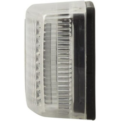 Gabaritinis žibintas 5W, stačiakampis, 12V, baltas, tvirtinamas varžtais, 110x25x40mm, Hella 2PG006717021