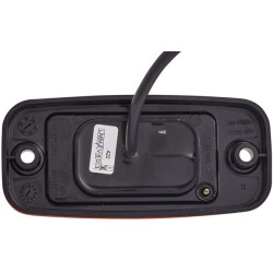 Gabaritinis žibintas LED, stačiakampis, 12 V, gintaro spalvos, prisukamas, 2 LED, Hella 2PS345600001