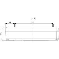 Galinis žibintas RH 5/21W, stačiakampis, 12/24V, baltas/oranžinis/raudonas, 218x54,5x100mm, gopart LA45014
