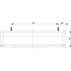 Galinis žibintas LH 5/21W, stačiakampis, 12/24V, baltas/oranžinis/raudonas, 218x54,5x100mm, gopart LA45015