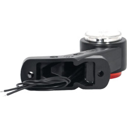 Gabaritinis žibintas RH LED, apvalus, 12/24V, gintaro/raudono/balto spalvos, tvirtinamas varžtais, 131 mm, Waś 14003005810