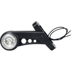 Gabaritinis žibintas RH LED, apvalus, 12/24V, gintaro/raudono/balto spalvos, tvirtinamas varžtais, 131 mm, Waś 14003005810