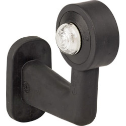 Gabaritinis žibintas kairysis LED, apvalus, 12/24V, baltas, tvirtinamas varžtais, 125x145mm, Waś 1400699111