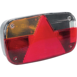Galinis žibintas kairysis, stačiakampis, 12V, raudonas/skaidrus/gintarinis, tvirtinamas varžtais, 244xMultipoint III, gamintojas