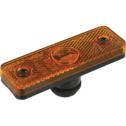 Gabaritinis žibintas LED, stačiakampis, 24 V, oranžinis, tvirtinamas varžtais, Flatpoint, Aspöck 212200004