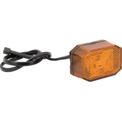 Gabaritinis žibintas LED, aštuonkampis, 12V, oranžinis, tvirtinamas varžtais, 65x28x44mm, Aspöck 316309047
