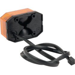 Gabaritinis žibintas LED, aštuonkampis, 12V, oranžinis, tvirtinamas varžtais, 65x28x44mm, Aspöck 316309047