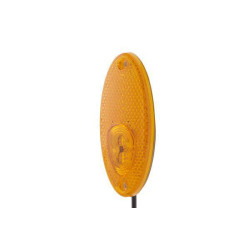 Gabaritinis žibintas LED, 0,50 W, ovalus, 12 V, geltonas, tvirtinamas varžtais, 101,6 x 45 mm, 2 LED, Hella 2PS964295061