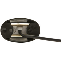 Gabaritinis žibintas LED, 0,50 W, ovalus, 12/24 V, raudonas, tvirtinamas varžtais, 2 LED, Hella 2XA959560401