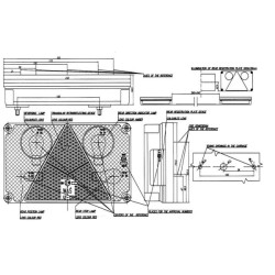 Galinis žibintas dešinysis, stačiakampis, 12/24V, gintaro/raudono/skaidraus, tvirtinamas varžtais, 232x142 mm, Waś 1400680810