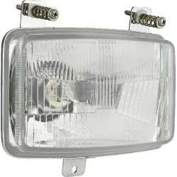 Halogeninis priekinis žibintas, stačiakampis, 12/24V, 156x93mm, Kramp LA80158