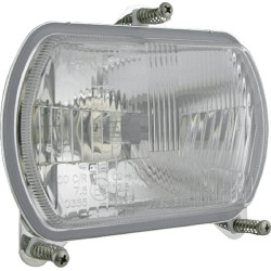 Halogeninis priekinis žibintas, ovalus, 12/24V, 156x103mm, Kramp LA80165