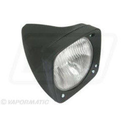 Halogeninis priekinis žibintas, dešinysis kvadratinis, skaidrus, tvirtinamas varžtais, „Vapormatic VPM3006“