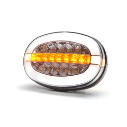 Daugiafunkcis priekinis žibintas LED, ovalus, 12-24V, 136,4x91x40mm LA80096