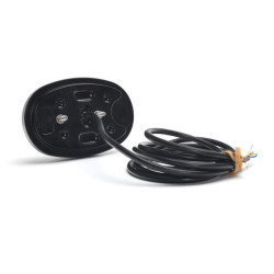 Daugiafunkcis priekinis žibintas LED, ovalus, 12-24V, 136,4x91x40mm LA80096