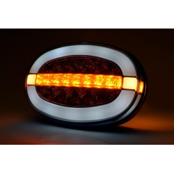 Daugiafunkcis priekinis žibintas LED, ovalus, 12-24V, 136,4x91x40mm LA80096