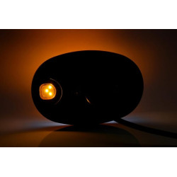 Daugiafunkcis priekinis LED žibintas, ovalus, su kartotuvu, 12-24V, 136,4x91x40mm LA80095