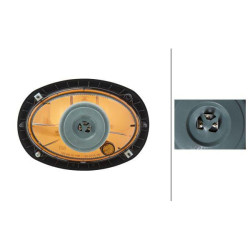 Halogeninis žibintas, apvalus, 12V, prisukamas, 207x126x147 mm, Hella 1AB996157081