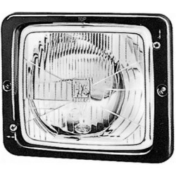 Halogeninis priekinis žibintas, stačiakampis, 12 V, skaidrus, tvirtinamas varžtais, 173x99x144 mm, Hella 1AA004109201