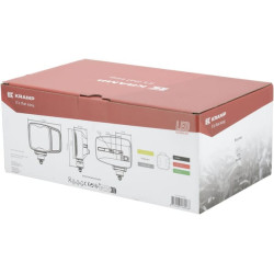 Priekinis žibintas LED, stačiakampis, 12/24V, 220x197,2x80,5mm, šildomas, tolimosios/artimosios šviesos, apsauga nuo sniego, deš